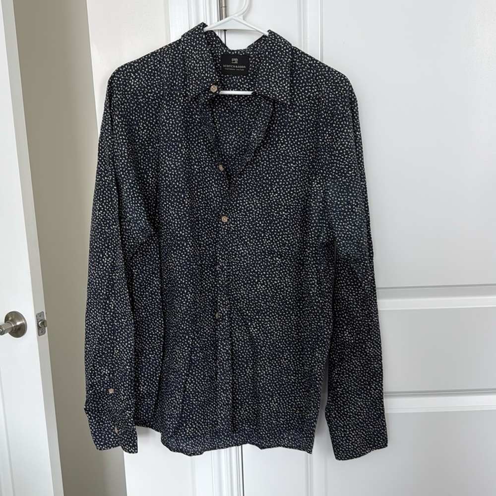 Scotch & soda men’s printed button down